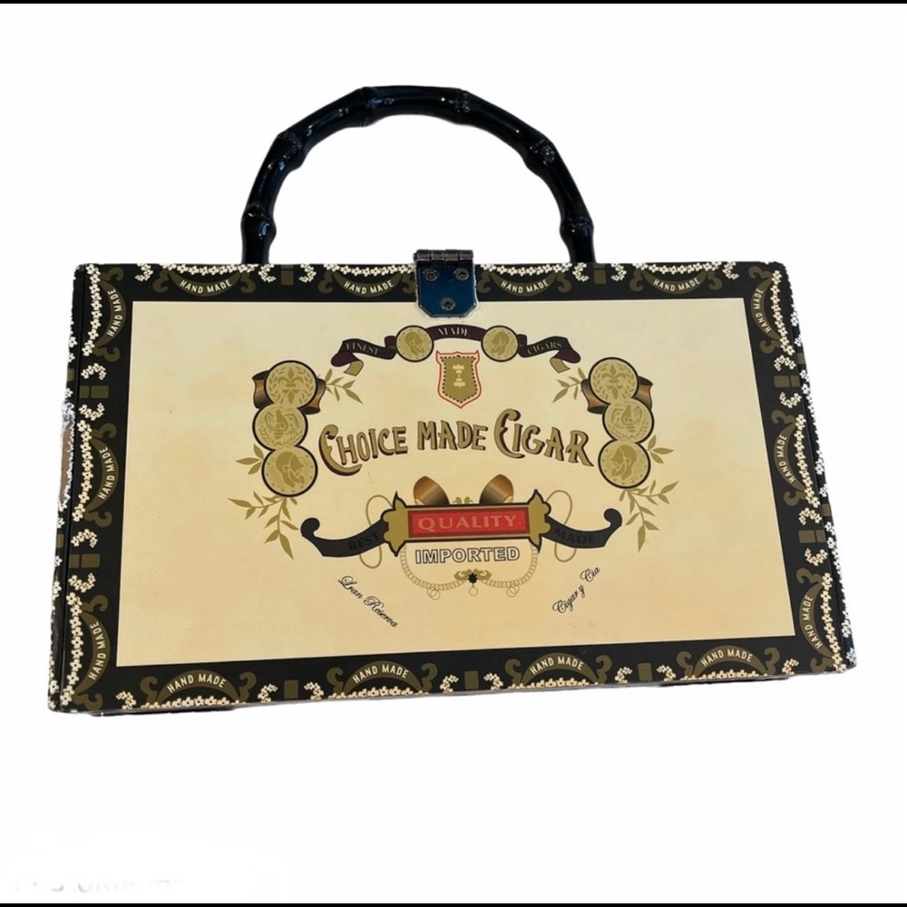 Vintage cigar box purse unique retro